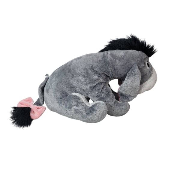 Disney Store MC Eeyore Large Plush Gray 16" Removable Tail Hook Loop Winnie - Picture 8 of 11